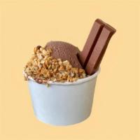 Chocolate Nuts · Chocolate ice cream with mixed nuts and Kit Kat® bites.