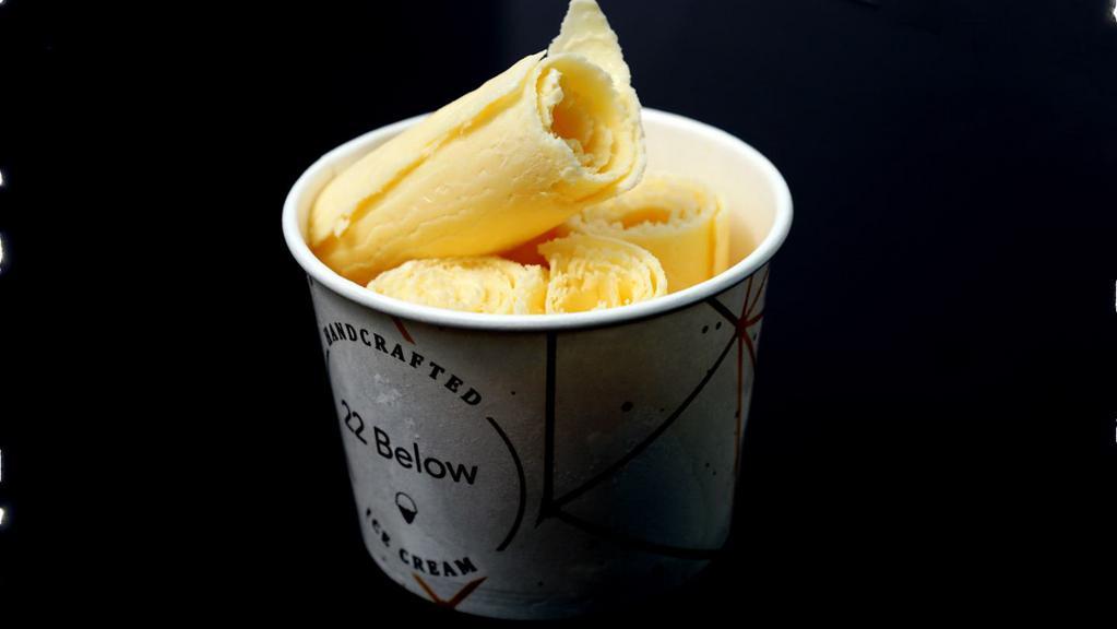 Pina Colada Ice Cream Roll · Coconut torani and pineapple in vanilla flavor base.
