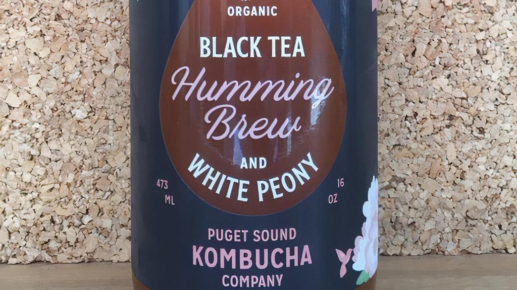 16Oz Kombucha - Black Tea And White Peony · Made by Puget Sound Kombucha

This combo of black and white teas is known for their healing and immunity-boosting properties.