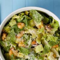 Caesar Salad · Crispy romaine lettuce, freshly grated parmesan cheese, crunchy croutons, and Caesar dressin...