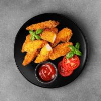 Chicken Tenders 3 Pcs · Our famous crispy tenders in your choice of sauce. Pick from Coleslaw, french fries and onio...