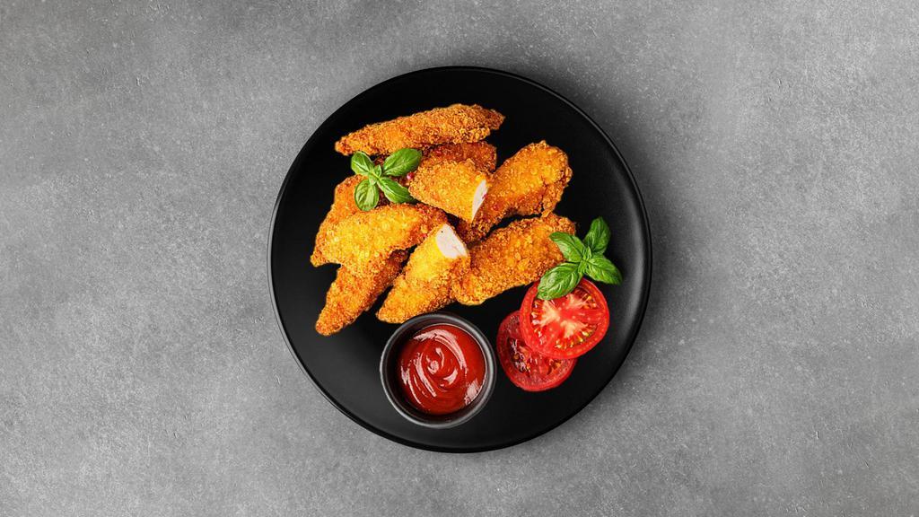 Chicken Tenders 3 Pcs · Our famous crispy tenders in your choice of sauce. Pick from Coleslaw, french fries and onion rings for your side.