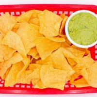 Chips & Guac · Chips with a side of Fresh Homemade Guacamole made from scratch.