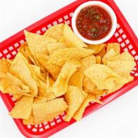 Chips & Salsa · Chips with a side of homemade salsa.