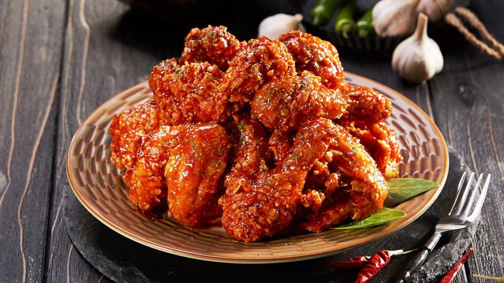 Garlic Spicy Chicken · Sweet and spicy chicken, perfect for garlic lovers. Spicy.