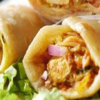 Chicken Wraps · Chicken wraps combined with grilled chicken and fresh cheese in crispy tortillas.