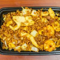 Combination Fried Rice · Chicken, beef, shrimp.