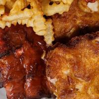 Chicken And Rib Combo Dinner · 2 pieces of chicken and choice of 6 oz. Baby or 3 spare ribs.