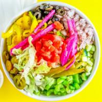 Salad Bowl · Large salad created from a mixture of our fresh and pickled vegetables. No protein.