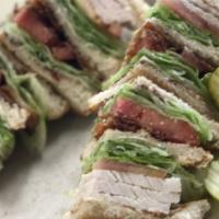 Club Sandwich · Turkey, bacon, lettuce, tomatoes and mayo.