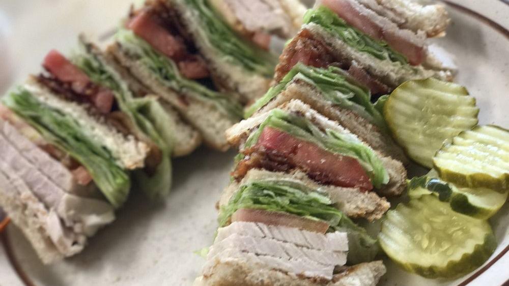 Club Sandwich · Turkey, bacon, lettuce, tomatoes and mayo.