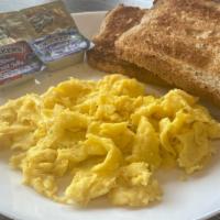 Toast & Eggs · The Classic Toast and Scrambled Eggs with butter and jam on the side. If you would like to r...