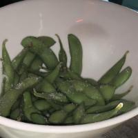 Edamame · Steamed young soybean with salt.