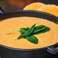 Butternut Apple Soup · Creamy Roasted Butternut Squash, Apple & Sage. Try it with our Fall of Rome Pierogi for an A...