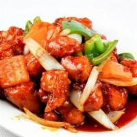General Tso'S Chicken · Fried Chunk Chicken in Spicy Sauce with Sauteed Broccoli