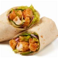 Thai Chicken Wrap  · Diced, breaded chicken breast, romaine lettuce, red onion, diced cucumber, matchstick carrot...