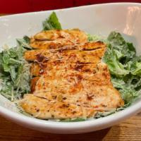 Grilled Chicken Caesar Salad  · Rudi's Signature Caesar Salad topped with Grilled Chicken Breast