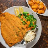 Whole Idaho Trout (Grilled Or Pan-Fried) · Served with Austrian potatoes and mixed veggies. Order in advance or allow 1 hour to cook.
