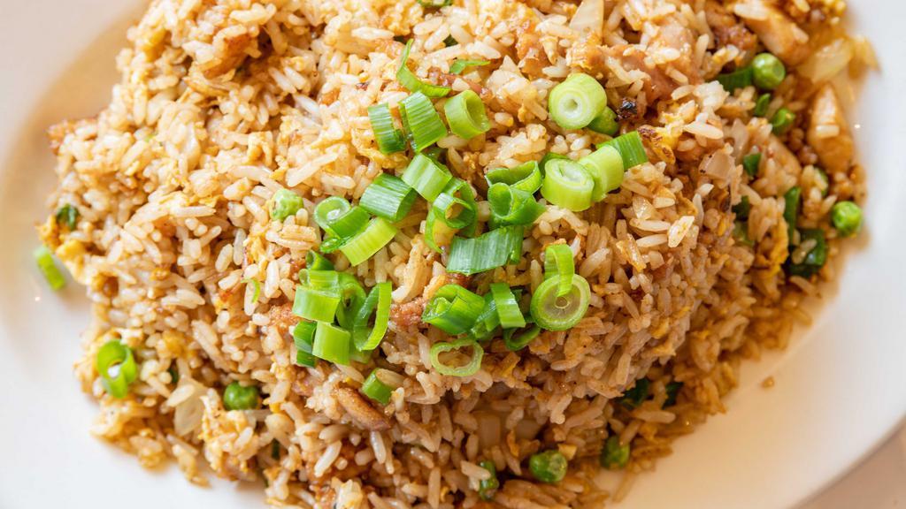 Fried Rice · Choose from shrimp, beef, pork, roast pork, chicken, vegetable or combination (chicken, shrimp, and beef).
