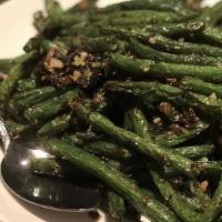 Dry Sautéed String Beans · All entrees served with steamed rice.