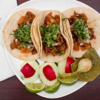 Order Of 3 Tacos · Served with onions, cilantro and choice of tacos.