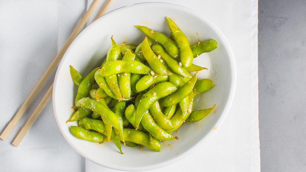 Edamame · Boiled soybean lightly salted.