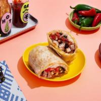 The Quesarito · Choice of Meat with rice, beans, cheese, and pico de gallo wrapped in a quesarito