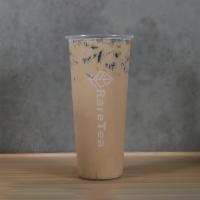 Oreo Milk Tea · Bold and caffeine rich Premium Black Tea hand shaken with non-dairy milk and crushed Oreos.