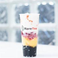 Strawberry Milk W/ Boba & Pudding · Organic strawberry milk paired with freshly cooked boba and our signature caramel pudding. *...