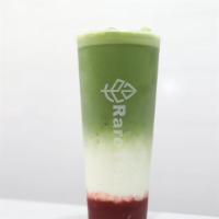 Strawberry Matcha Latte · Premium Ceremonial Grade Matcha paired with our in-house Strawberry Jam and Organic Fresh Mi...