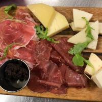 Charcuterie Board (5) · Mix & Match your choice of 5 meats or cheeses.