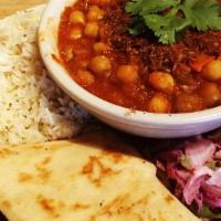 Chana Masala · (vegan) A mouth watery and flavorful  chickpea recipe originated from North Indian, cooked i...