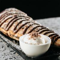 Nutella Calzone · Folded pizza with Nutella.