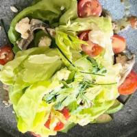 Butter Lettuce  · Avocado, Gorgonzola, Heirloom Tomato, Herb Vinaigrette, Anchovies (NF/GF)