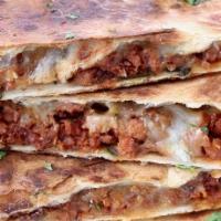 Large Quesadilla · Choice of meat. 10