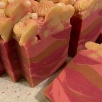 Love: 'Rose Quartz' Scent Handmade Soap · Lovely scent, large luxurious bar, argan oil-rich, with oats and kaolin clay.