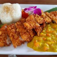 Katsu & Curry · Choice of Chicken or Pork Katsu.  Served with our homemade curry over rice.