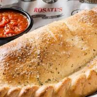 Cheese Calzone · Crisp baked Italian turnover with Rosati's pizza sauce, mozzarella cheese, and choice of ing...