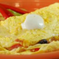 Market Fresh Omelet · Filled with today’s fresh vegetables, served with skillet potatoes and choice of toast.