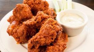 Liberty Wings Spicy Buffalo · 10 jumbo spicy wings fried and served in our signature sauce and served with a side of ranch...