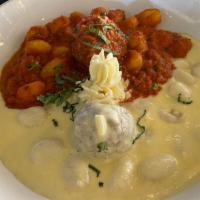 Gnocchi Meatballs · House made, alfredo or marinara sauce
