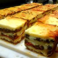 Meat Lasagna · House made, mozzarella cheese, marinara sauce