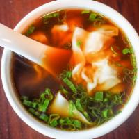 Wonton Soup · Wonton soup (4). A popular soup among Chinese.