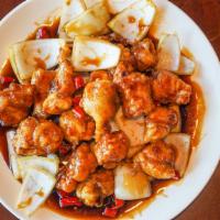 General Tso'S Chicken · spicy-sweet, one of the most popular chicken dishes. The chicken meat is deep fried with a t...