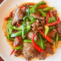 Chili Peppers W. Meat · It is a spicy dish for hot food lovers.