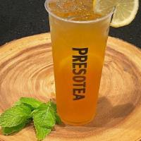 Peppermint Green Tea · An energizing blend of the mintiest peppermint leaves and green tea. This refreshing and mil...