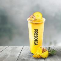 Passion Fruit Pineapple Tea · Jasmine Green Tea with passionfruit & pineapple puree