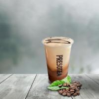 Dark Chocolate Mocha · Our signature double espresso meets dark chocolate sauce and top with organic steamed milk.