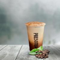 Mexican Mocha · Our signature double espresso with chocolate syrup, cinnamon and organic milk.