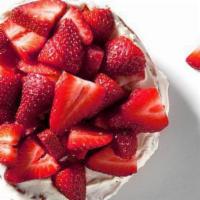 Miss Shortcake · Cream cheese icing and fresh cut strawberries.